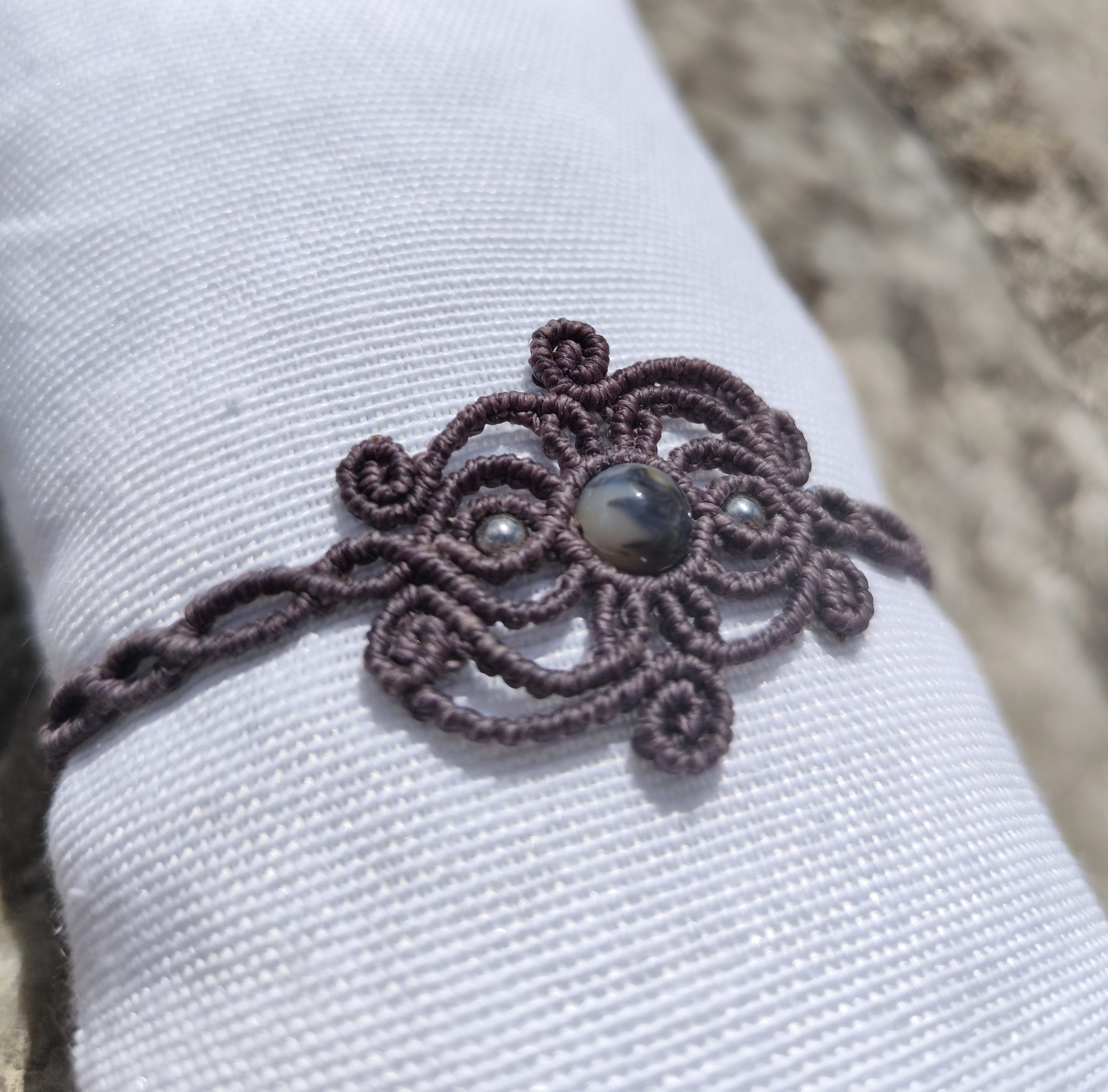Bracelet Zéphyr Purple Brown – Image 2