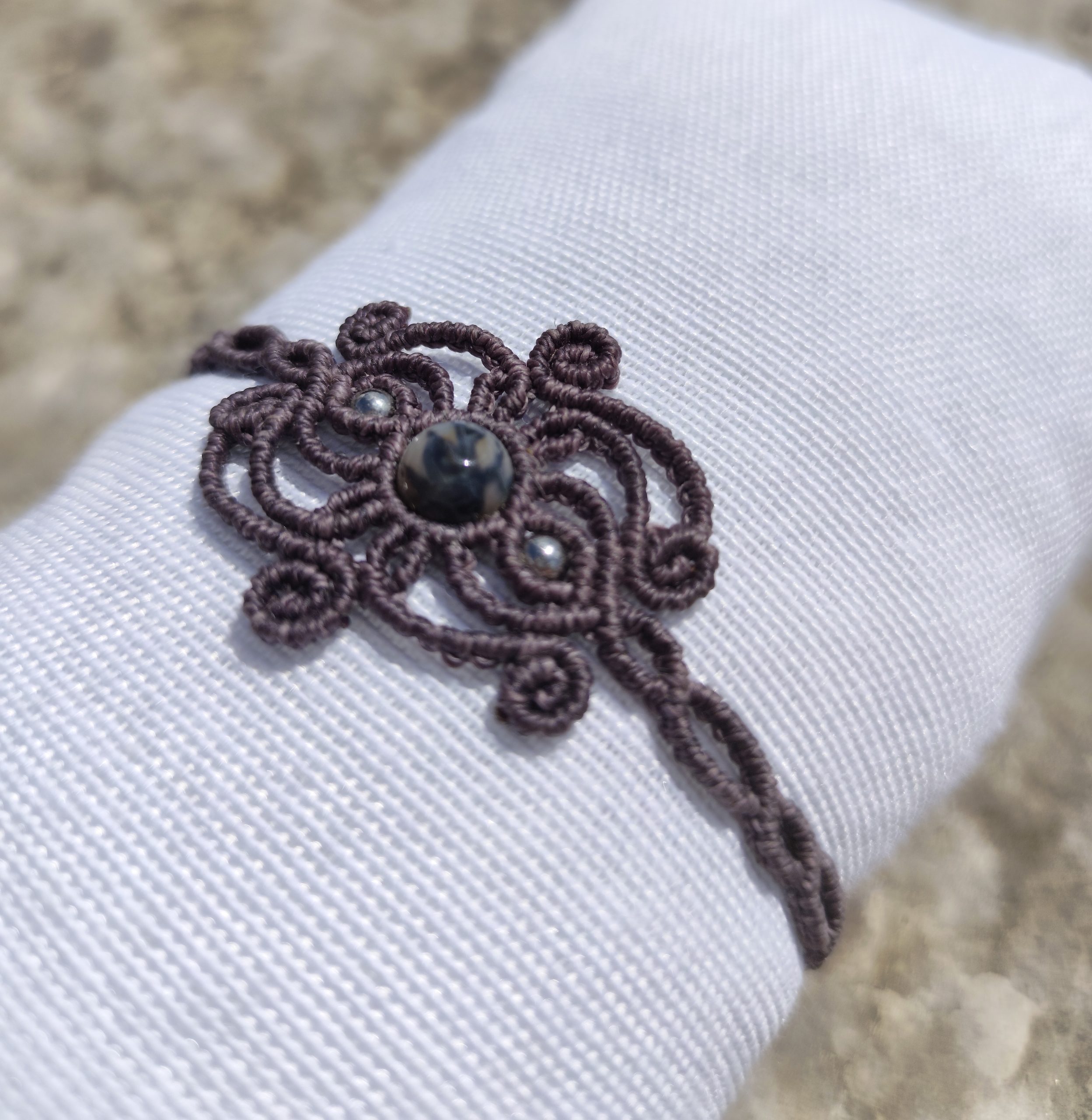 Bracelet Zéphyr Purple Brown – Image 3