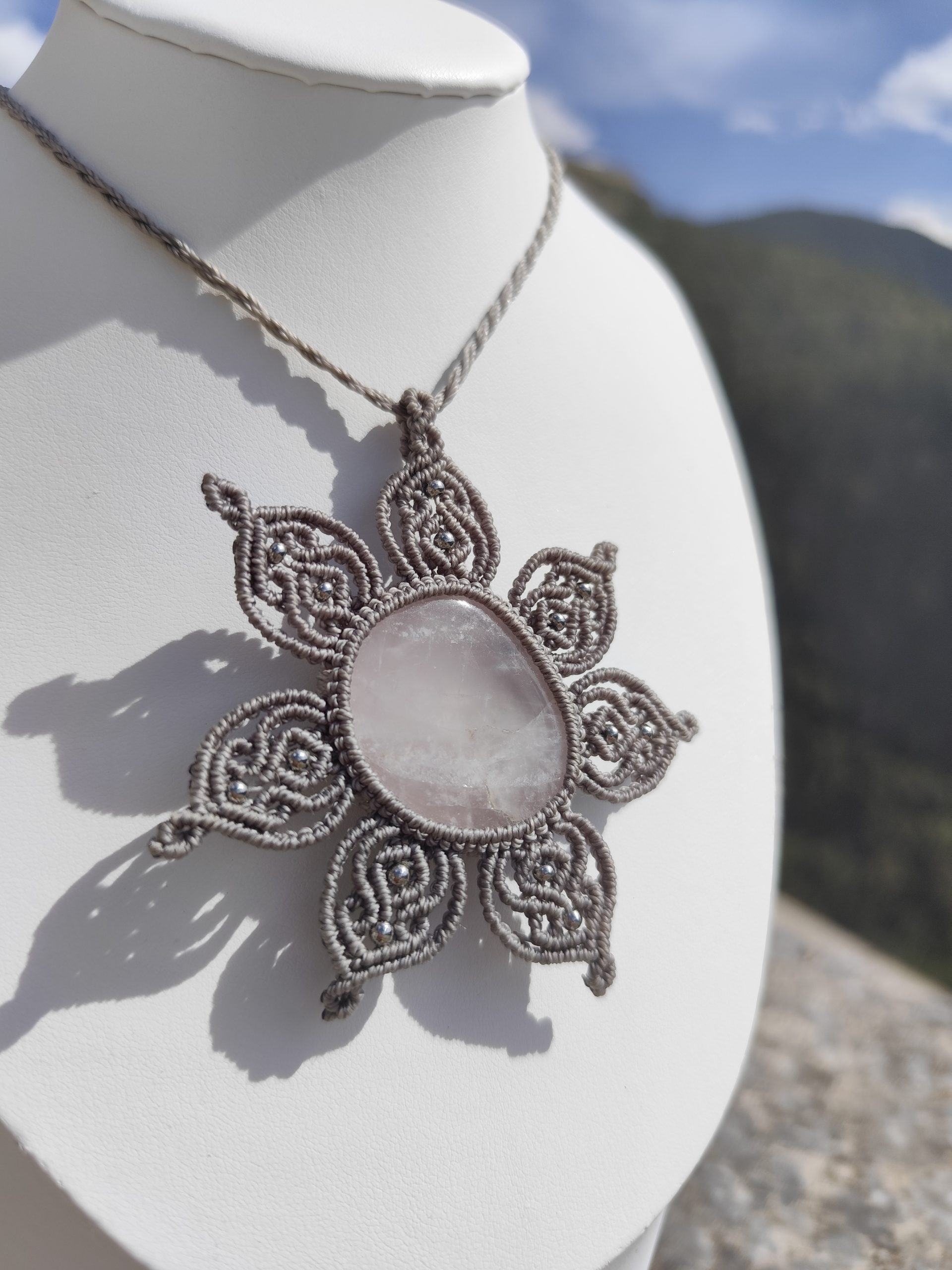 Collier Spira et Quartz rose – Image 2