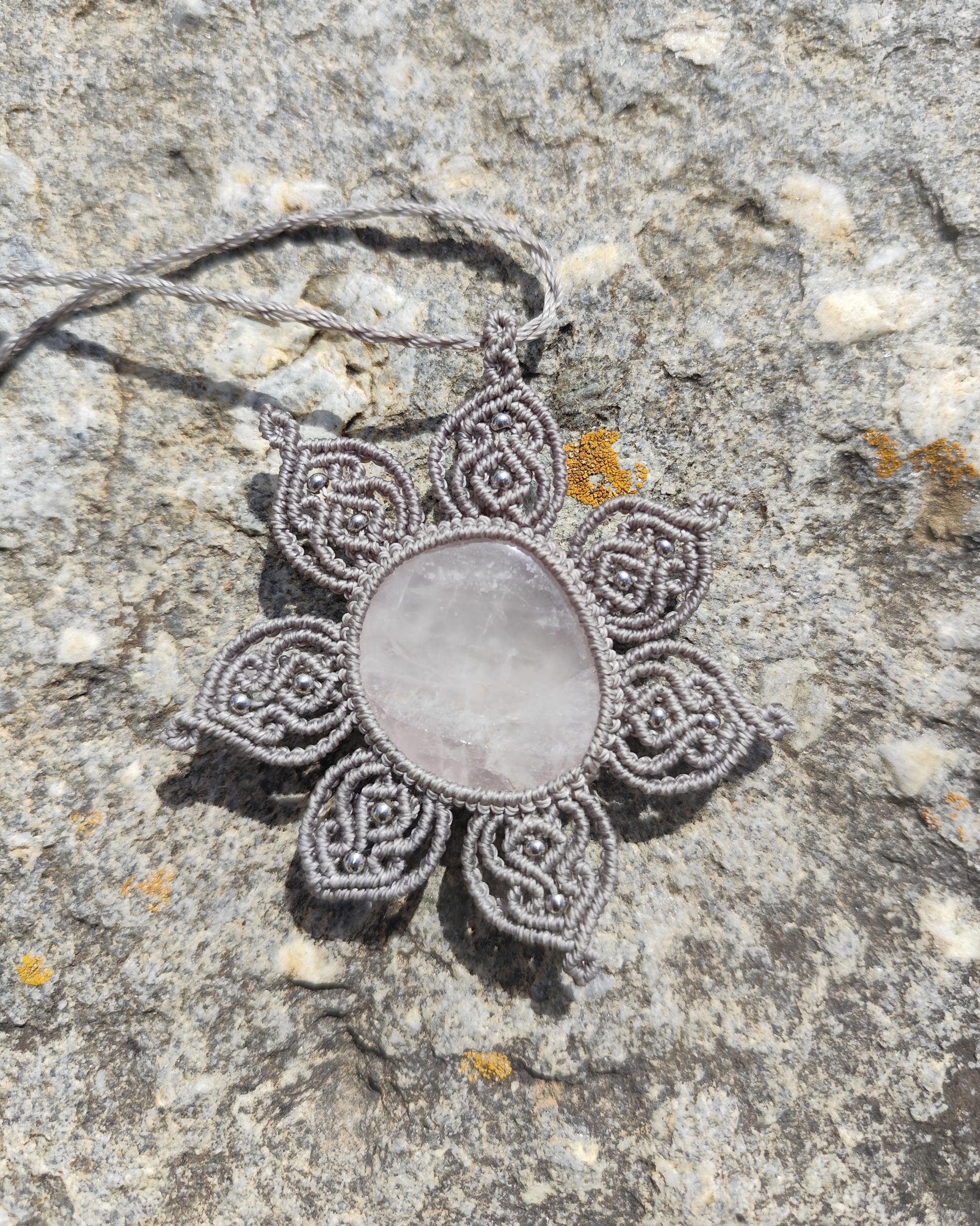 Collier Spira et Quartz rose – Image 3
